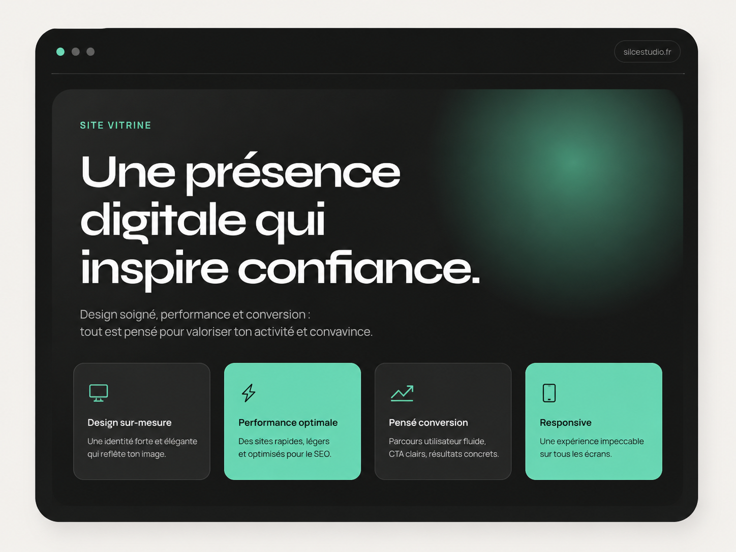 Aperçu d'une présence digitale inspirant confiance